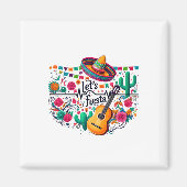 Fiesta Mexican Party Celebration Heartbeat Magnet (Vorne)