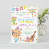 Fiesta Mexican Pinata Einladung zum Geburtstag (Stehend Vorderseite)