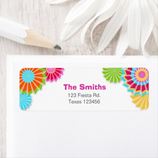 Fiesta Mexican Return Address Label (Insitu)