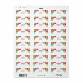 Fiesta Mexican Return Address Label (Vorne)