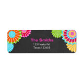 Fiesta Mexican Return Address Label (Vorne)