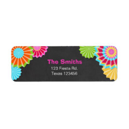 Fiesta Mexican Return Address Label