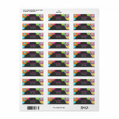 Fiesta Mexican Return Address Label (Vorne)