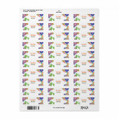 Fiesta Mexican Return Address Label Cactus (Vorne)