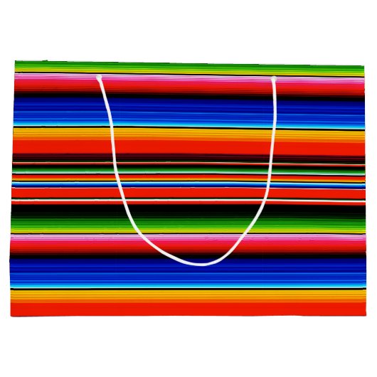 Fiesta Mexican Serape Große Geschenktüte (Rückseite)