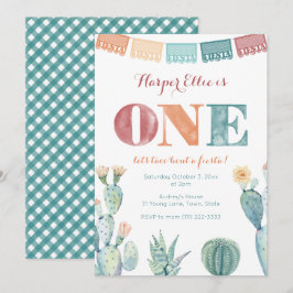 Fiesta Mexican Theme Girl Fall 1. Geburtstag Party Einladung
