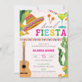 Fiesta Mexican Vibrant Junggeselinnen-Abschied Einladung (Vorderseite)