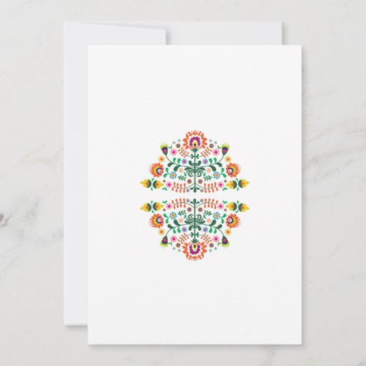 Fiesta Mexican Wedding Party - farbenfrohe Einladu Einladung (Rückseite)