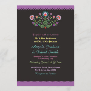Fiesta Mexican Wedding Party - farbenfrohe Einladu Einladung