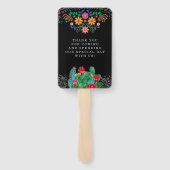 Fiesta Mexican Wedding Vielen Dank Fächer (Rückseite)