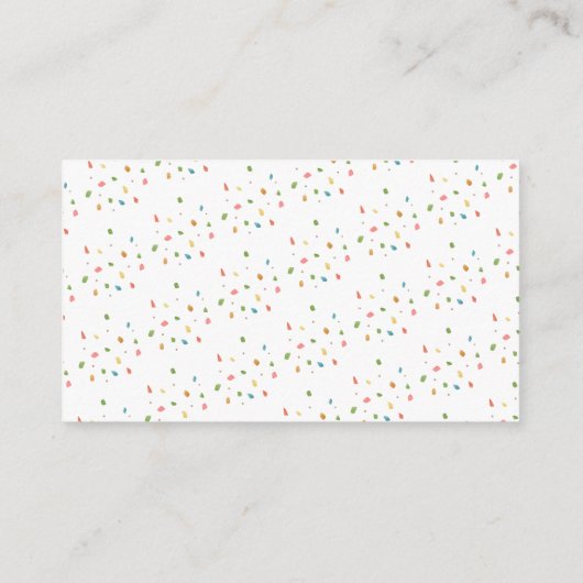 Fiesta Mexicana Cactus Baby Shower Diaper Raffles Begleitkarte (Rückseite)