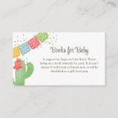 Fiesta Mexicana Cactus Confetti Bücher für Baby Begleitkarte (Vorderseite)