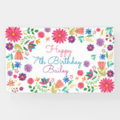 Fiesta Mexicana Folk Lore Banner (Horizontal)