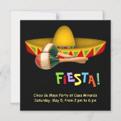 Fiesta Mexicana Magneteinladung (Vorderseite)
