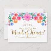 FIESTA Mexicaner wird meine Trauzeugin-Card sein Einladung (Vorderseite)