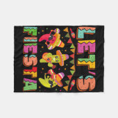 Fiesta Mexico Fiesta Taco Guitar Cinco De Ma Fleecedecke (Vorderseite (Horizontal))