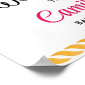 Fiesta Mexico Theme Party Welcome Poster (Ecke)