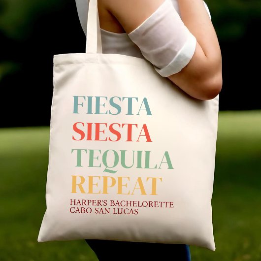 Fiesta Mexico Trip Bachelorette Personalisiert Tragetasche