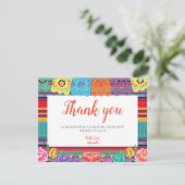 Fiesta-Mexikaner danken Ihnen, Brautparty zu Dankeskarte (Stehend Vorderseite)