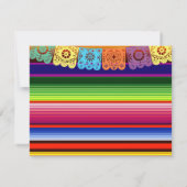 Fiesta-Mexikaner danken Ihnen, Brautparty zu Dankeskarte (Rückseite)