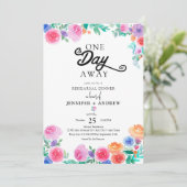 Fiesta | Mexikanische Blume | Abendessen Probe Einladung (Stehend Vorderseite)