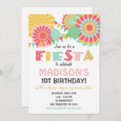 Fiesta Mexikanische Geburtstagsparty Einladung Pin (Vorne/Hinten)