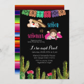 Fiesta mexikanische Genderoffensive Einladung (Vorne/Hinten)