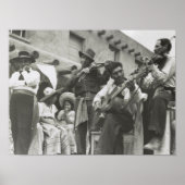 Fiesta mexikanische Musiker Taos NM Poster (Vorne)
