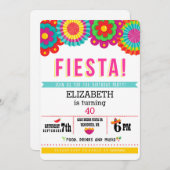 Fiesta Mexikanische Party Einladung (Vorne/Hinten)