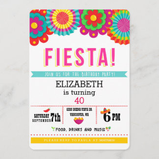 Fiesta Mexikanische Party Einladung
