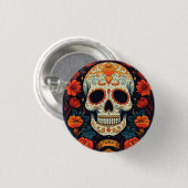 Fiesta! mexikanisches PARTY Button (Vorne & Hinten)