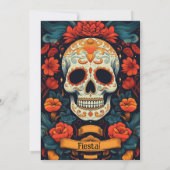 Fiesta! mexikanisches PARTY Einladung (Rückseite)