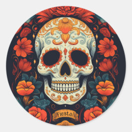 Fiesta! mexikanisches PARTY Runder Aufkleber