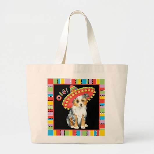 Fiesta Miniature American Shepherd Jumbo Stoffbeutel (Vorne)