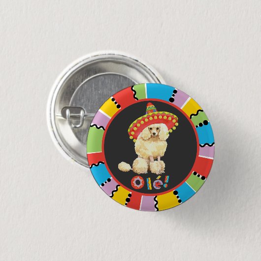 Fiesta Miniature Poodle Button (Vorne & Hinten)