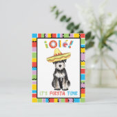 Fiesta Miniature Schnauzer Einladung (Stehend Vorderseite)