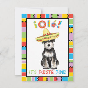 Fiesta Miniature Schnauzer Einladung
