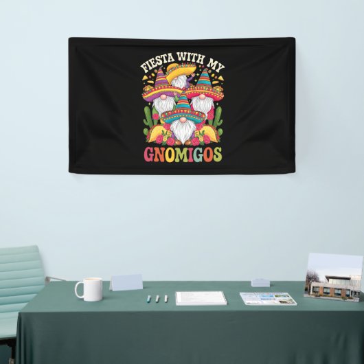 Fiesta mit meinem Gnomigos Gnome Cinco de Mayo Banner (Messeveranstaltung)