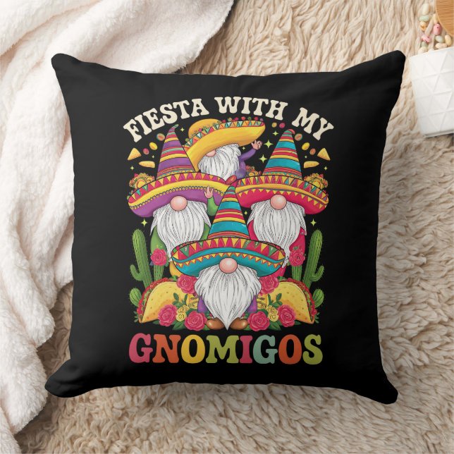 Fiesta mit meinem Gnomigos Gnome Cinco de Mayo Kissen (Decke)