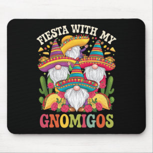 Fiesta mit meinem Gnomigos Gnome Cinco de Mayo Mousepad