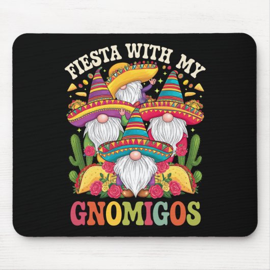 Fiesta mit meinem Gnomigos Gnome Cinco de Mayo Mousepad (Vorne)