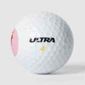 Fiesta mit rotem, heißem Pfeffer Diva Pastell rosa Golfball (Logo)