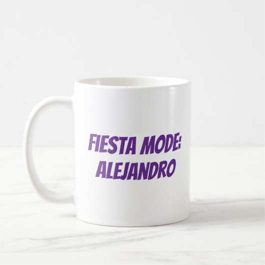 Fiesta Mode Personalisiert Cinco de Mayo Kaffeetasse (Links)