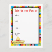 Fiesta Mops Einladung (Rückseite)