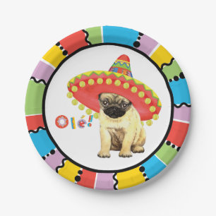 Fiesta-Mops Pappteller