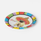 Fiesta-Mops Pappteller (Schrägansicht)