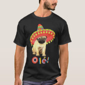 Fiesta Mops T-Shirt (Vorderseite)