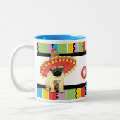Fiesta-Mops Zweifarbige Tasse (Links)