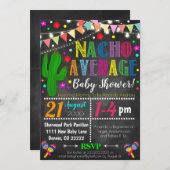 Fiesta Nacho Average Babydusche Einladung (Vorne/Hinten)