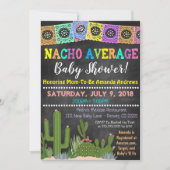 Fiesta Nacho Average Babydusche Einladung (Vorderseite)
